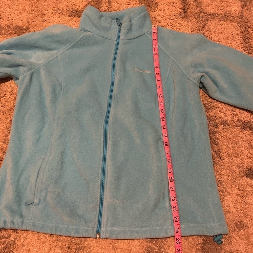 Columbia Women’s Blue Fleece Zip Up 1X - Picture 5 of 6